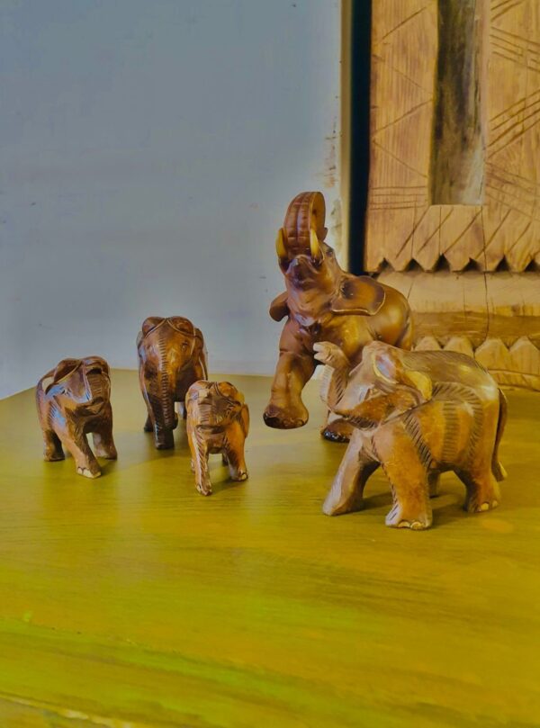 Timber Troupe:
The Wooden Elephant Family