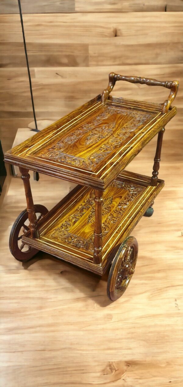 EnchantWood Dual Tiered Wanderlust Cart - Image 2